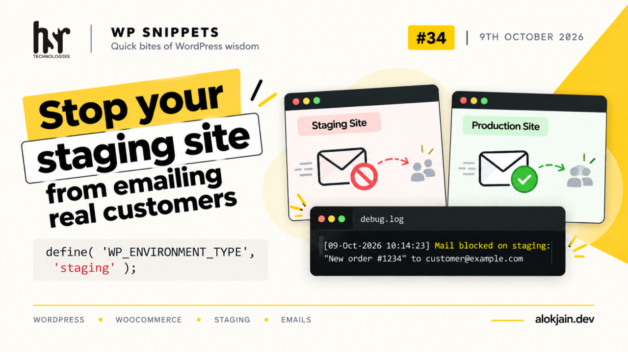 Stop your staging site from emailing real customers - WP Snippets by ...